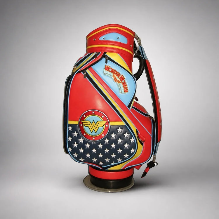 Wonder Woman Custom Golf Bag | Premium Microfibre Suede Synthetic Leather